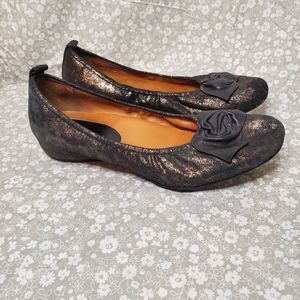 Earthies Rubio Gold Multicolored Metallic Ballet